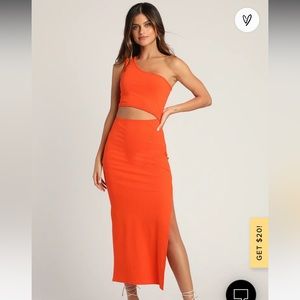 Spice Things Up Black Ribbed One-Shoulder Cutout Midi Dress